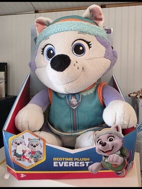 Paw Patrol Everest Cuddly Plush - Purple, Teal & White